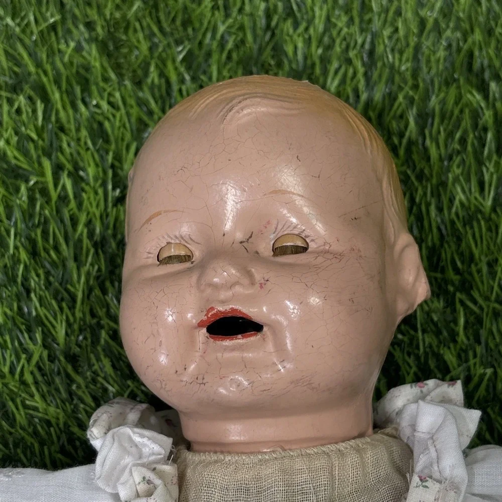 Antique 1920s Composition Baby Doll Possible Horseman Effanbee 18